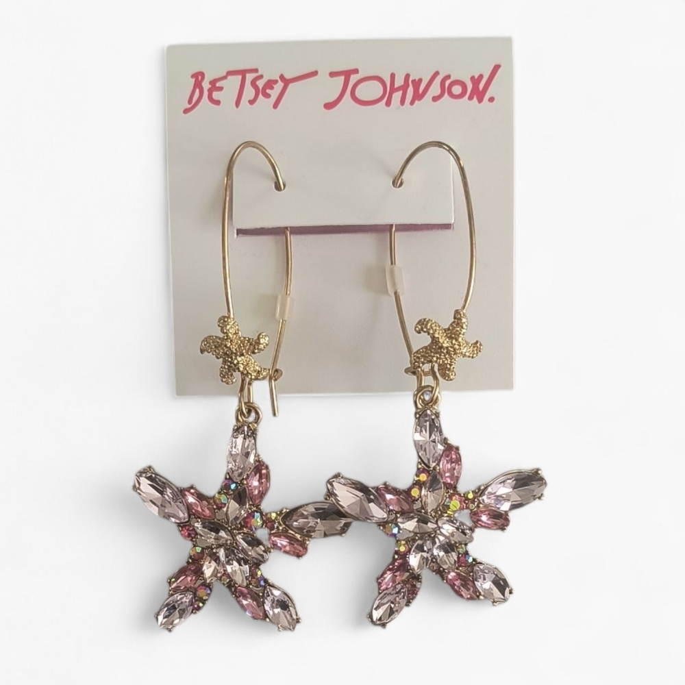 Betsey Johnson Star Fish Earrings